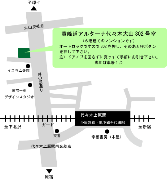貴峰道の地図
